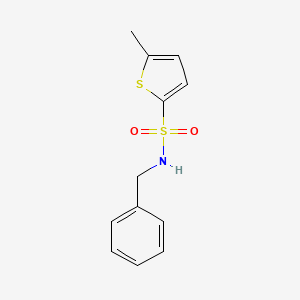 molecular formula C12H13NO2S2 B5147874 N-benzyl-5-methyl-2-thiophenesulfonamide 