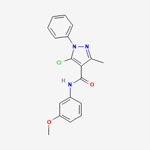 5-chloro-N-(3-methoxyphenyl)-3-methyl-1-phenyl-1H-pyrazole-4-carboxamide