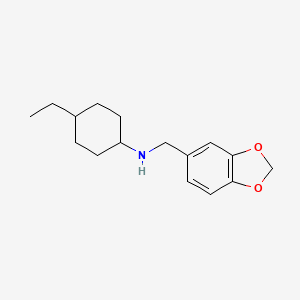 molecular formula C16H23NO2 B5147895 (1,3-benzodioxol-5-ylmethyl)(4-ethylcyclohexyl)amine 