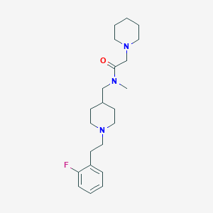 N-({1-[2-(2-fluorophenyl)ethyl]-4-piperidinyl}methyl)-N-methyl-2-(1-piperidinyl)acetamide