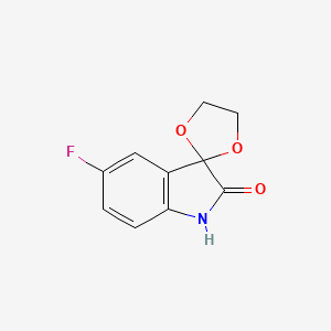 molecular formula C10H8FNO3 B5148000 5'-fluorospiro[1,3-dioxolane-2,3'-indol]-2'(1'H)-one 