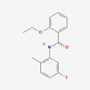 molecular formula C16H16FNO2 B5148002 2-ethoxy-N-(5-fluoro-2-methylphenyl)benzamide 