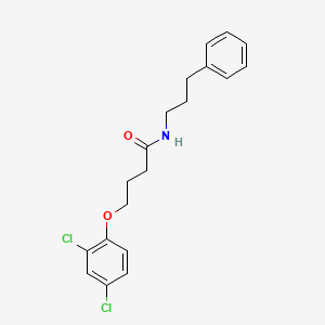 molecular formula C19H21Cl2NO2 B5148015 4-(2,4-dichlorophenoxy)-N-(3-phenylpropyl)butanamide 