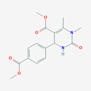 molecular formula C16H18N2O5 B5148048 methyl 4-[4-(methoxycarbonyl)phenyl]-1,6-dimethyl-2-oxo-1,2,3,4-tetrahydro-5-pyrimidinecarboxylate 