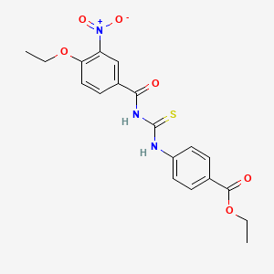 ethyl 4-({[(4-ethoxy-3-nitrobenzoyl)amino]carbonothioyl}amino)benzoate