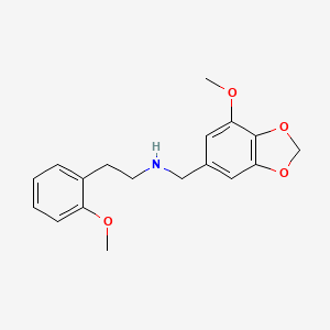 N-[(7-methoxy-1,3-benzodioxol-5-yl)methyl]-2-(2-methoxyphenyl)ethanamine