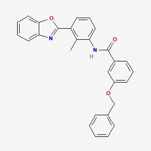 N-[3-(1,3-benzoxazol-2-yl)-2-methylphenyl]-3-(benzyloxy)benzamide