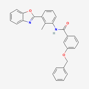 molecular formula C28H22N2O3 B5148130 N-[3-(1,3-benzoxazol-2-yl)-2-methylphenyl]-3-(benzyloxy)benzamide 