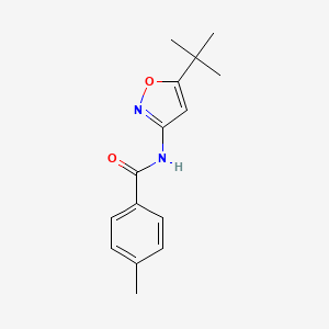 molecular formula C15H18N2O2 B5148178 N-(5-tert-butyl-3-isoxazolyl)-4-methylbenzamide 