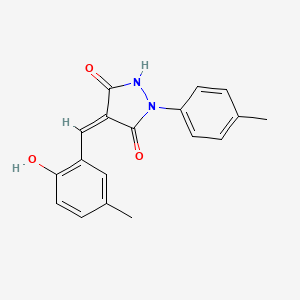4-(2-hydroxy-5-methylbenzylidene)-1-(4-methylphenyl)-3,5-pyrazolidinedione