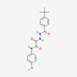 2-[2-(4-tert-butylbenzoyl)hydrazino]-N-(4-methoxyphenyl)-2-oxoacetamide