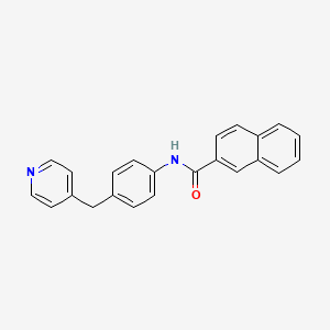 molecular formula C23H18N2O B5148230 N-[4-(4-pyridinylmethyl)phenyl]-2-naphthamide 