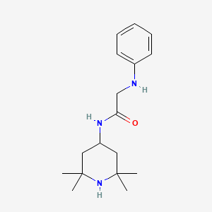 molecular formula C17H27N3O B5148238 N~2~-phenyl-N~1~-(2,2,6,6-tetramethyl-4-piperidinyl)glycinamide 