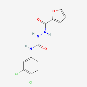 molecular formula C12H9Cl2N3O3 B5148258 N-(3,4-dichlorophenyl)-2-(2-furoyl)hydrazinecarboxamide 