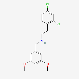 molecular formula C17H19Cl2NO2 B5148272 2-(2,4-dichlorophenyl)-N-(3,5-dimethoxybenzyl)ethanamine 