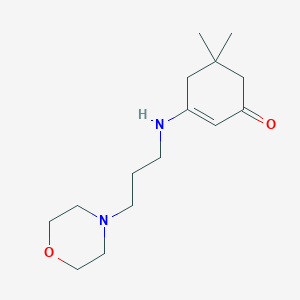 molecular formula C15H26N2O2 B5148274 5,5-dimethyl-3-{[3-(4-morpholinyl)propyl]amino}-2-cyclohexen-1-one 