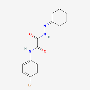 molecular formula C14H16BrN3O2 B5148277 N-(4-bromophenyl)-2-(2-cyclohexylidenehydrazino)-2-oxoacetamide 