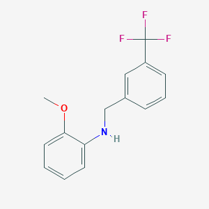 molecular formula C15H14F3NO B5148281 (2-methoxyphenyl)[3-(trifluoromethyl)benzyl]amine 