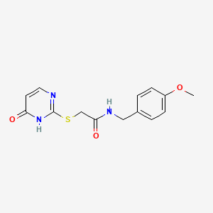 N-(4-methoxybenzyl)-2-[(6-oxo-1,6-dihydro-2-pyrimidinyl)thio]acetamide