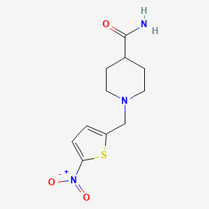 molecular formula C11H15N3O3S B5148305 1-[(5-nitro-2-thienyl)methyl]-4-piperidinecarboxamide 
