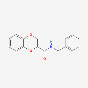 molecular formula C16H15NO3 B5148369 N-benzyl-2,3-dihydro-1,4-benzodioxine-2-carboxamide 