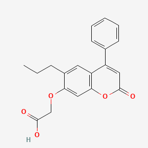 [(2-oxo-4-phenyl-6-propyl-2H-chromen-7-yl)oxy]acetic acid
