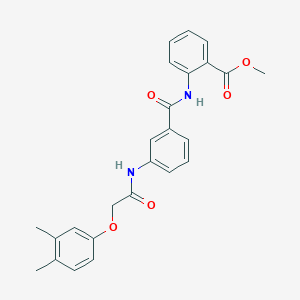 methyl 2-[(3-{[(3,4-dimethylphenoxy)acetyl]amino}benzoyl)amino]benzoate