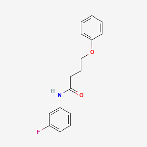 molecular formula C16H16FNO2 B5148455 N-(3-fluorophenyl)-4-phenoxybutanamide 