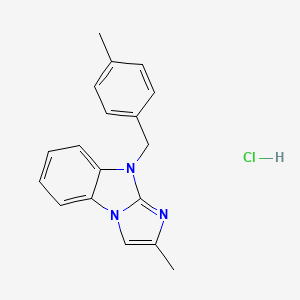 molecular formula C18H18ClN3 B5148467 2-methyl-9-(4-methylbenzyl)-9H-imidazo[1,2-a]benzimidazole hydrochloride 