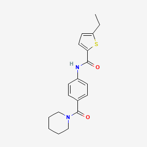 5-ethyl-N-[4-(1-piperidinylcarbonyl)phenyl]-2-thiophenecarboxamide