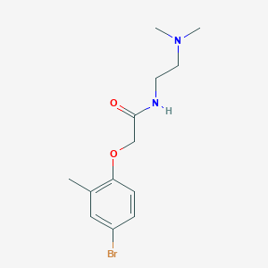 molecular formula C13H19BrN2O2 B5148508 2-(4-bromo-2-methylphenoxy)-N-[2-(dimethylamino)ethyl]acetamide 