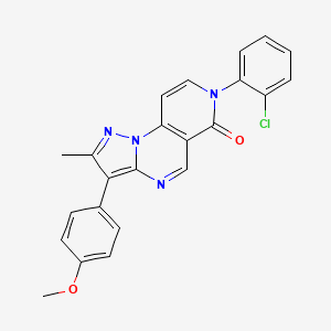7-(2-chlorophenyl)-3-(4-methoxyphenyl)-2-methylpyrazolo[1,5-a]pyrido[3,4-e]pyrimidin-6(7H)-one