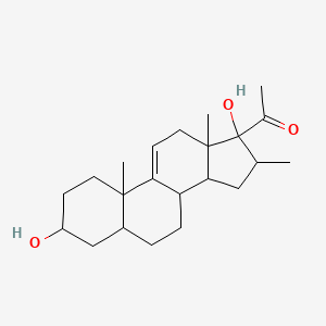 molecular formula C22H34O3 B5148550 3,17-dihydroxy-16-methylpregn-9(11)-en-20-one 