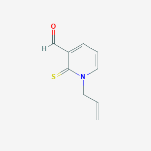 molecular formula C9H9NOS B514858 1-Allyl-2-thioxo-1,2-dihydropyridine-3-carbaldehyde 