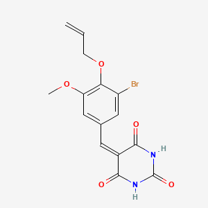 5-[4-(allyloxy)-3-bromo-5-methoxybenzylidene]-2,4,6(1H,3H,5H)-pyrimidinetrione
