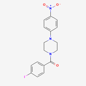 molecular formula C17H16IN3O3 B5148627 1-(4-iodobenzoyl)-4-(4-nitrophenyl)piperazine 