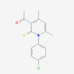 1-[1-(4-Chlorophenyl)-4,6-dimethyl-2-thioxo-1,2-dihydropyridin-3-yl]ethanone