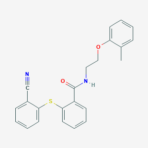 2-[(2-cyanophenyl)thio]-N-[2-(2-methylphenoxy)ethyl]benzamide
