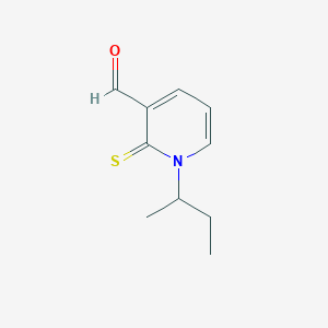 molecular formula C10H13NOS B514866 1-Sec-butyl-2-thioxo-1,2-dihydropyridine-3-carbaldehyde 