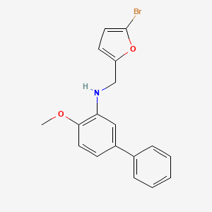molecular formula C18H16BrNO2 B5148664 N-[(5-bromo-2-furyl)methyl]-4-methoxy-3-biphenylamine 