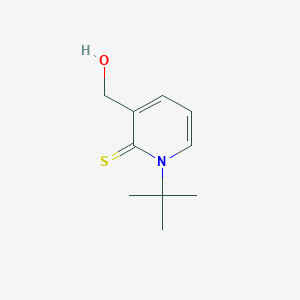 molecular formula C10H15NOS B514867 1-tert-butyl-3-(hydroxymethyl)pyridine-2(1H)-thione 