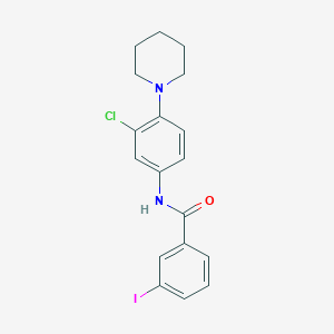 molecular formula C18H18ClIN2O B5148679 N-[3-chloro-4-(1-piperidinyl)phenyl]-3-iodobenzamide 