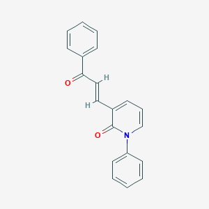 molecular formula C20H15NO2 B514869 3-(3-oxo-3-phenyl-1-propenyl)-1-phenyl-2(1H)-pyridinone 