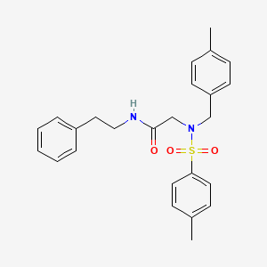 N~2~-(4-methylbenzyl)-N~2~-[(4-methylphenyl)sulfonyl]-N~1~-(2-phenylethyl)glycinamide