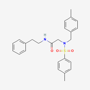 2-[(4-methylphenyl)methyl-(4-methylphenyl)sulfonylamino]-N-(2-phenylethyl)acetamide