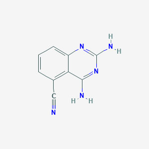 molecular formula C9H7N5 B514870 2,4-Diaminoquinazoline-5-carbonitrile CAS No. 137553-45-8