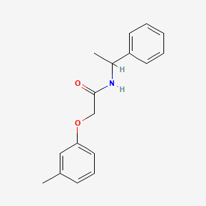 2-(3-methylphenoxy)-N-(1-phenylethyl)acetamide