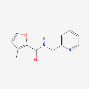 molecular formula C12H12N2O2 B5148711 3-methyl-N-(2-pyridinylmethyl)-2-furamide 