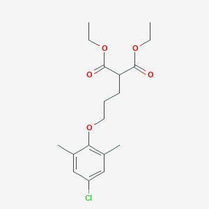 molecular formula C18H25ClO5 B5148736 diethyl [3-(4-chloro-2,6-dimethylphenoxy)propyl]malonate 