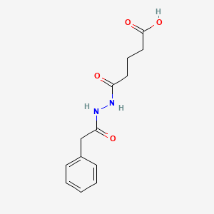molecular formula C13H16N2O4 B5148745 5-oxo-5-[2-(phenylacetyl)hydrazino]pentanoic acid 
